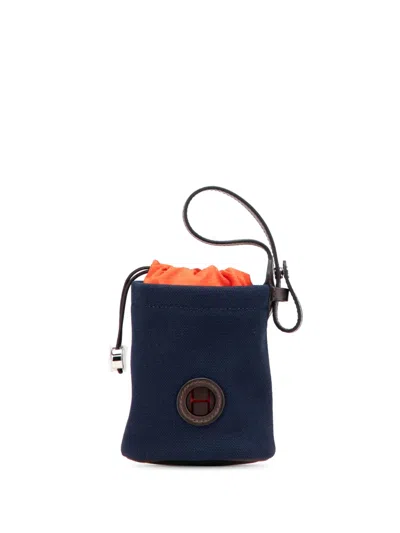 Pre-owned Hermes 2023 Coated Canvas On The Go Dog Pouch