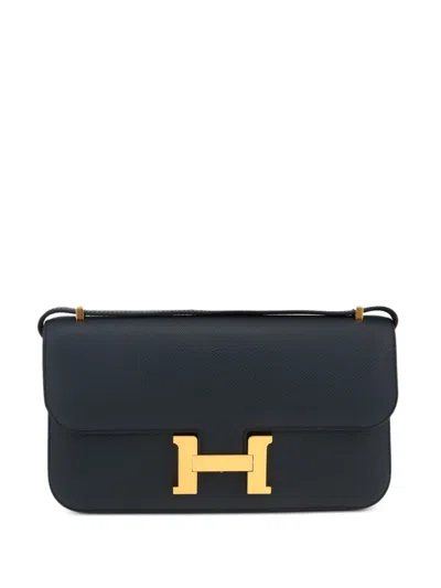Pre-owned Hermes 2023 Constance Elan Shoulder Bag In Blue