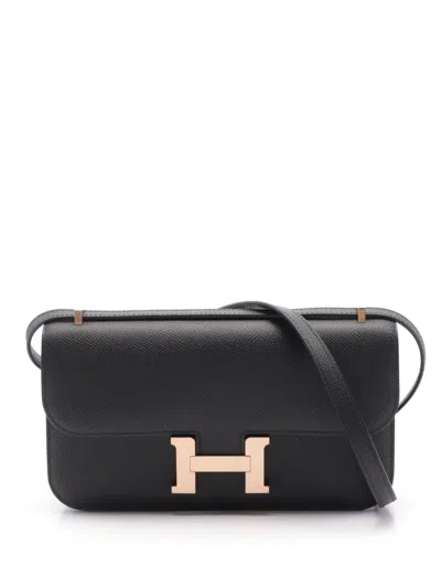 Pre-owned Hermes 2023 Constance Elan Shoulder Bag In Schwarz