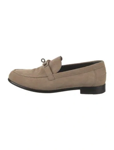 Pre-owned Hermes 2023 Destin Loafers In Neutral