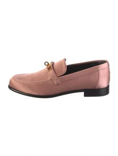 Pre-owned Hermes 2023 Destin Loafers In Pink