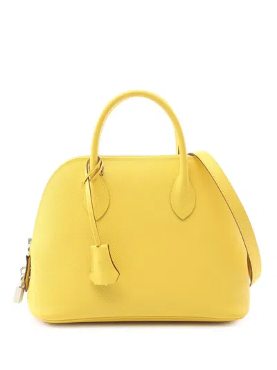 Pre-owned Hermes 2023 Epsom 1923 Bolide 25 Satchel In Yellow