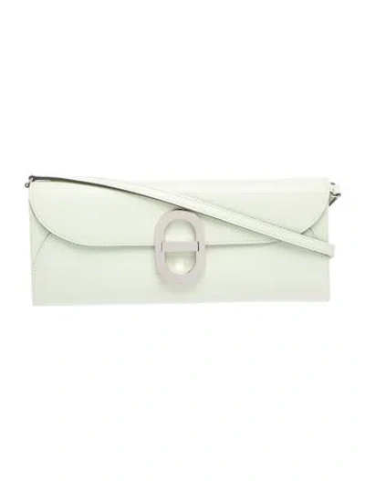 Pre-owned Hermes 2023 Epsom Maillon Wallet To Go In Green
