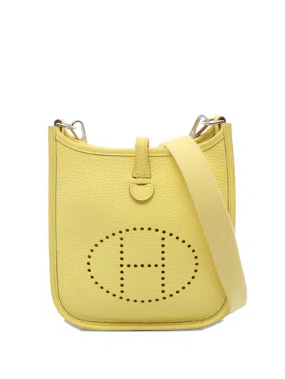 Pre-owned Hermes 2023 Evelyn Tpm Shoulder Bag In Yellow