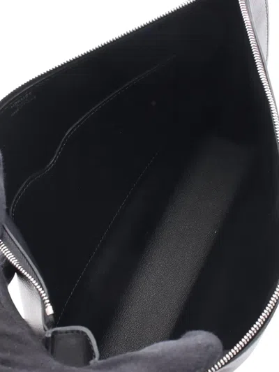 Pre-owned Hermes 2023 Evergrain Zip Ango Chaine D'ancre Gm Pouch In Black