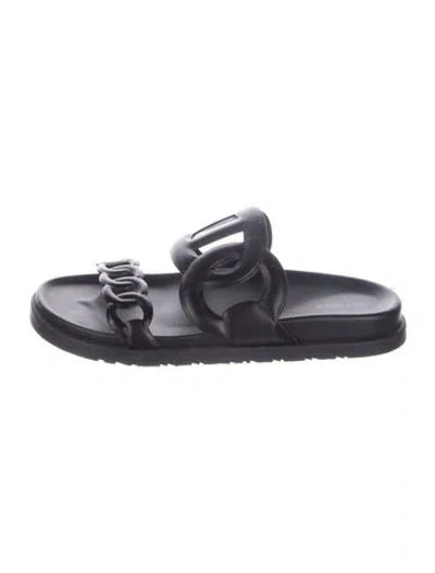 Pre-owned Hermes 2023 Extra Slides In Black