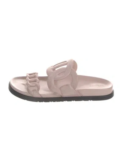 Pre-owned Hermes 2023 Extra Slides In Pink