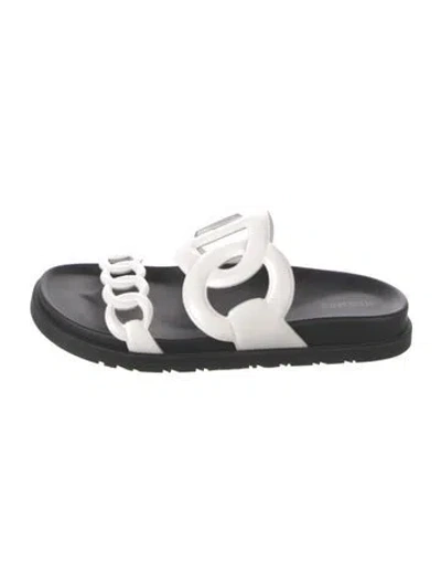 Pre-owned Hermes 2023 Extra Slides In White
