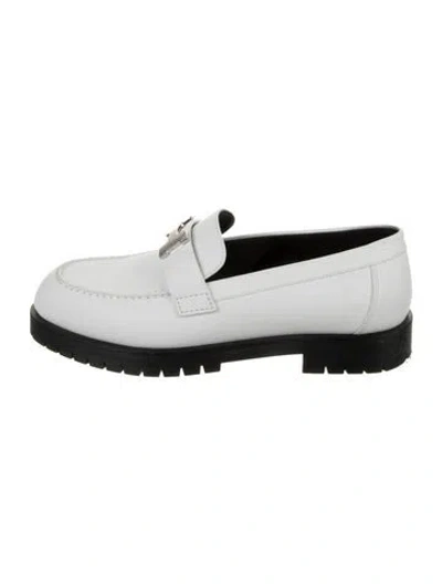 Pre-owned Hermes 2023 Faubourg Loafers In White
