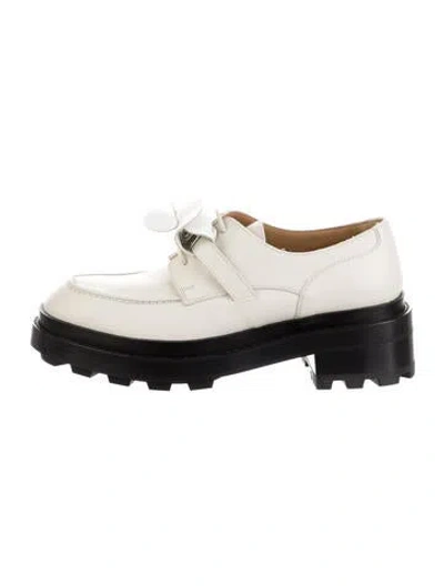 Pre-owned Hermes 2023 First Derby Oxfords In Gray