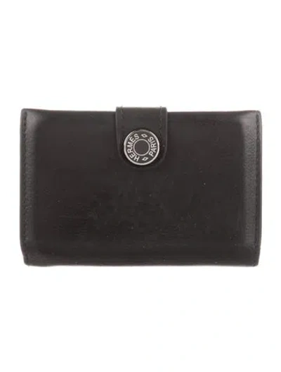 Pre-owned Hermes 2023 French Purse In Black