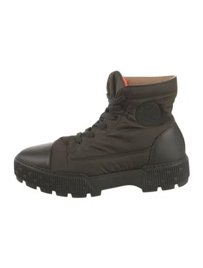 Pre-owned Hermes 2023 Fresh Lace-up Boots In Green