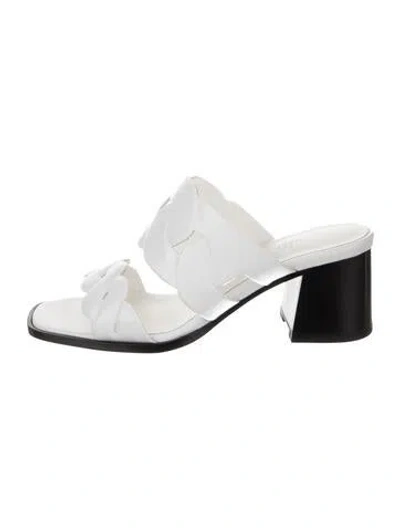 Pre-owned Hermes 2023 Gaby 60 Slides In White