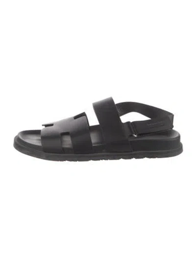 Pre-owned Hermes 2023 Genius Sandals In Black