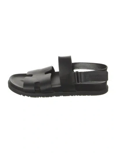 Pre-owned Hermes 2023 Genius Sandals In Black