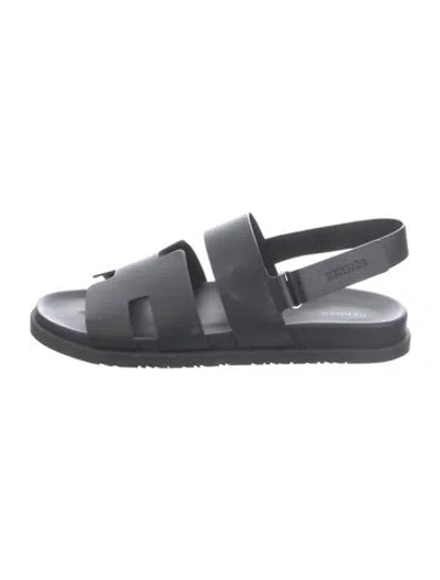 Pre-owned Hermes 2023 Genius Sandals In Black