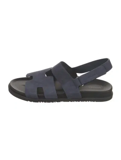 Pre-owned Hermes 2023 Genius Sandals In Blue