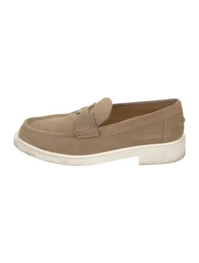 Pre-owned Hermes 2023 Guillaume Dress Loafers In Neutral