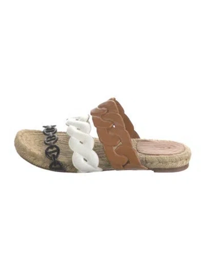 Pre-owned Hermes 2023 Gwen Slides In Neutrals