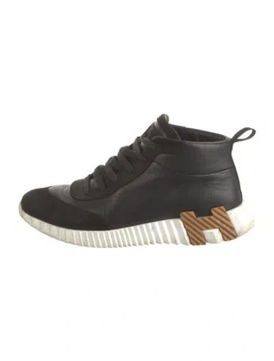 Pre-owned Hermes 2023 H Logo Sneakers In Black