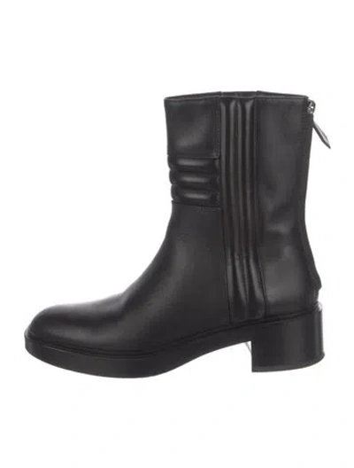 Pre-owned Hermes 2023 Harper Rain Boots In Black