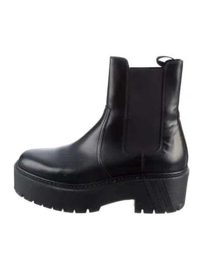 Pre-owned Hermes 2023 Harrow Chelsea Boots In Black