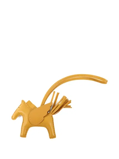 Pre-owned Hermes 2023 Hermès Rodeo Pegase Pm Bag Charm In Neutral