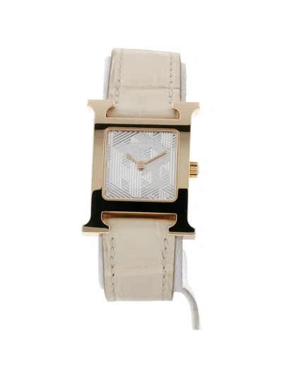 Pre-owned Hermes 2023 Heure H 30mm Watch In Silver