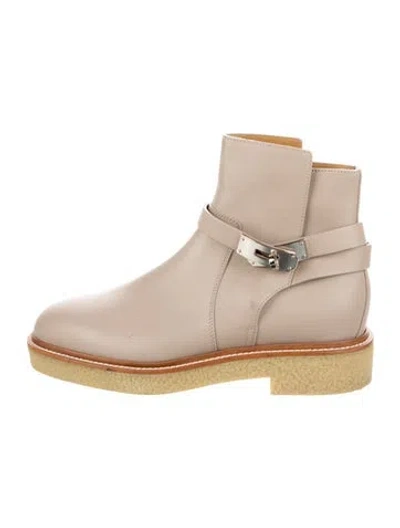 Pre-owned Hermes 2023 History Boots In Neutrals