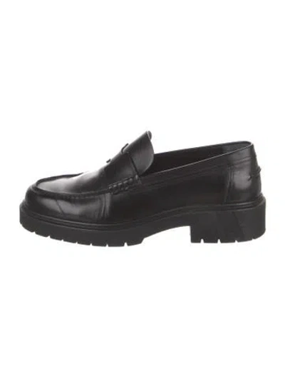 Pre-owned Hermes 2023 Hitch Dress Loafers In Black