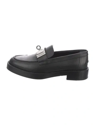 Pre-owned Hermes 2023 Hot Loafers In Black