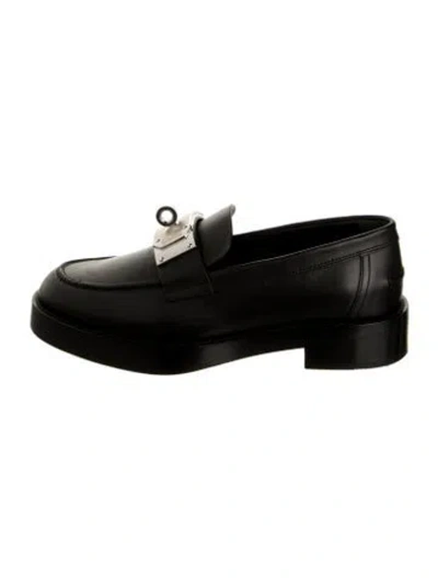 Pre-owned Hermes 2023 Hot Loafers In Black