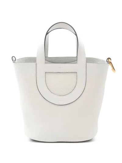 Pre-owned Hermes 2023 In The Loop 18 Handbag In White