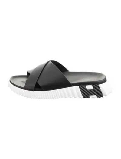 Pre-owned Hermes 2023 Infra Slides In Black