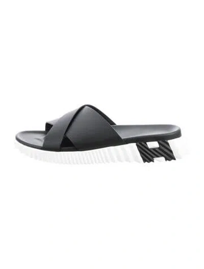 Pre-owned Hermes 2023 Infra Slides In Black