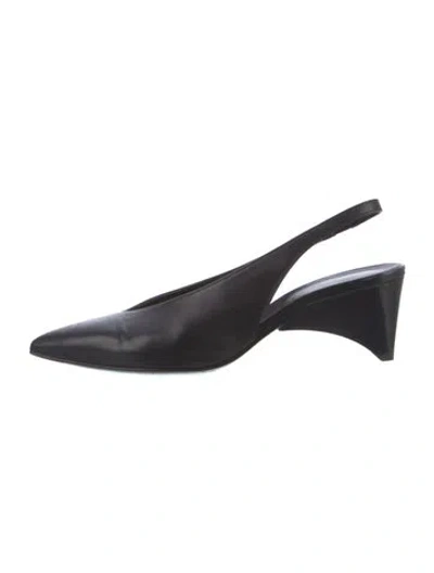 Pre-owned Hermes 2023 Intime 55 Slingback Pumps In Black