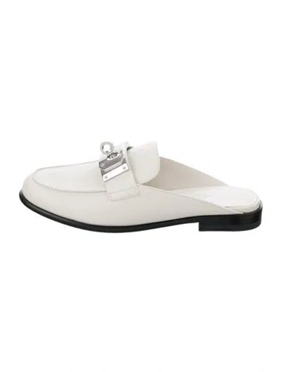 Pre-owned Hermes 2023 Iota Loafers In White