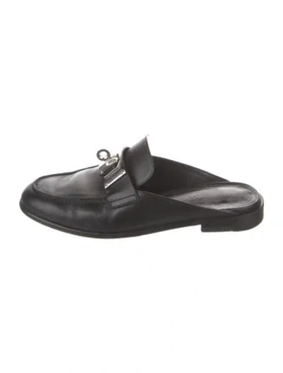 Pre-owned Hermes 2023 Iota Mules In Black