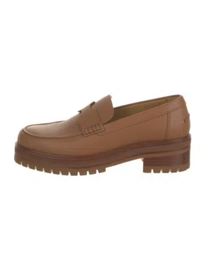 Pre-owned Hermes 2023 Ivy Loafers In Brown