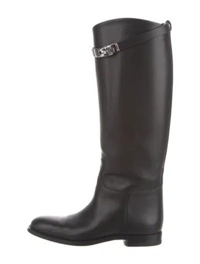 Pre-owned Hermes 2023 Jumping Riding Boots In Black