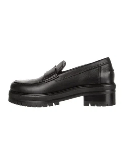 Pre-owned Hermes 2023 Leather Loafers In Black