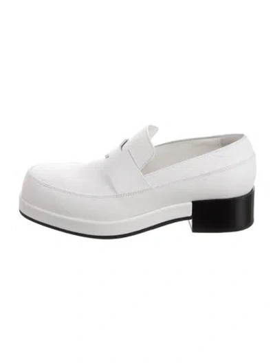Pre-owned Hermes 2023 Leather Loafers In White