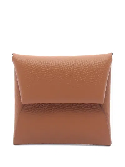 Pre-owned Hermes 2023 Leather Wallet In Brown