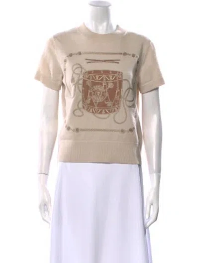Pre-owned Hermes 2023 'les Tambours' Sweater In Neutral