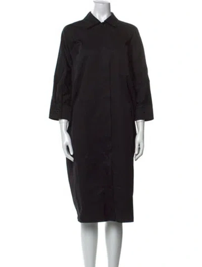 Pre-owned Hermes 2023 Midi Length Dress In Black