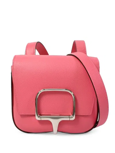 Pre-owned Hermes 2023 Mini Della Cavalleria Cross Body Bag In Pink
