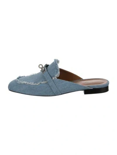 Pre-owned Hermes 2023 oz Loafers In Blue