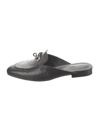 Pre-owned Hermes 2023 oz Mules In Black