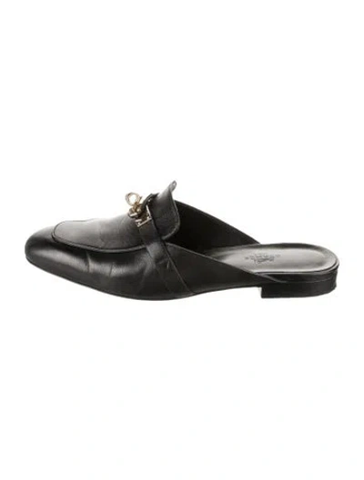 Pre-owned Hermes 2023 oz Mules In Black