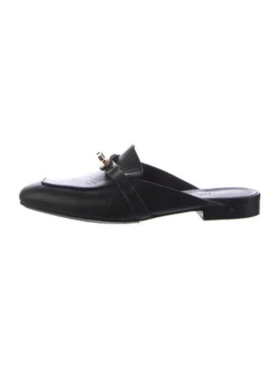 Pre-owned Hermes 2023 oz Slides In Black